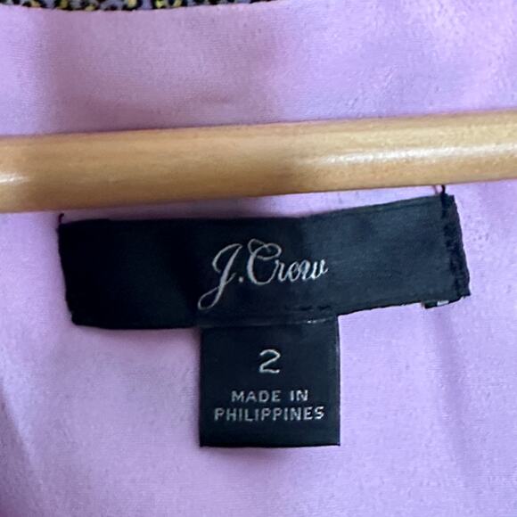 J. CREW Ratti Leopard Animal Print Wrap Dress Lavender Pink Sz 2 {3E11} - Picture 6 of 8